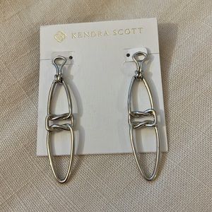 Fallon Linear Drop Earrings in Rhodium - Kendra Scott